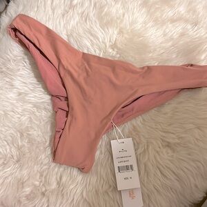 PILYQ Lotus Basic Runched Teeny Bikini bottom size medium